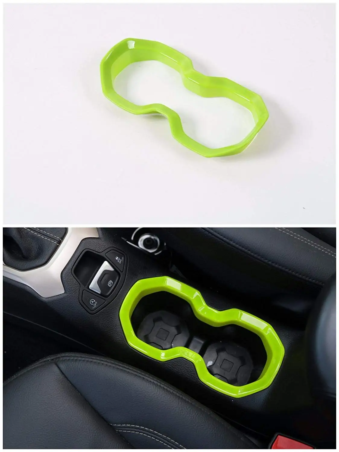 Интерьер Стайлинг формовочная Наклейка ABS держатель для чашки бутылки рамка