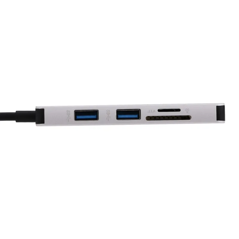 5 in1 USB C концентратор USB-C к HDMI Micro SD/устройство для считывания с tf-карт адаптер для huawei P20 MacBook Pro samsung Galaxy S9/S8 Тип C USB 3,0