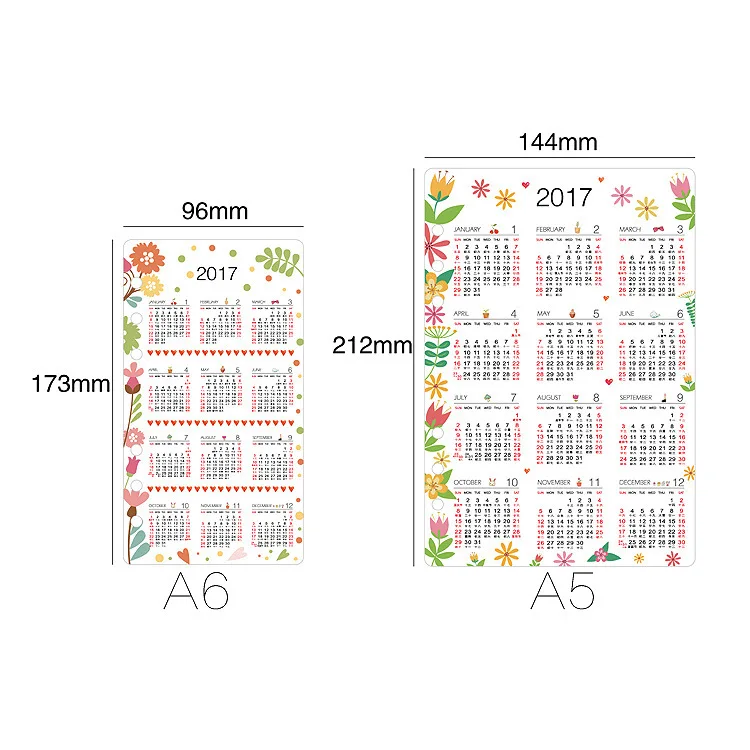1pcs Original PP transparent matte standard 6 hole A5A6 loose leaf separator calendar plastic sheet plate 2017 | Канцтовары для