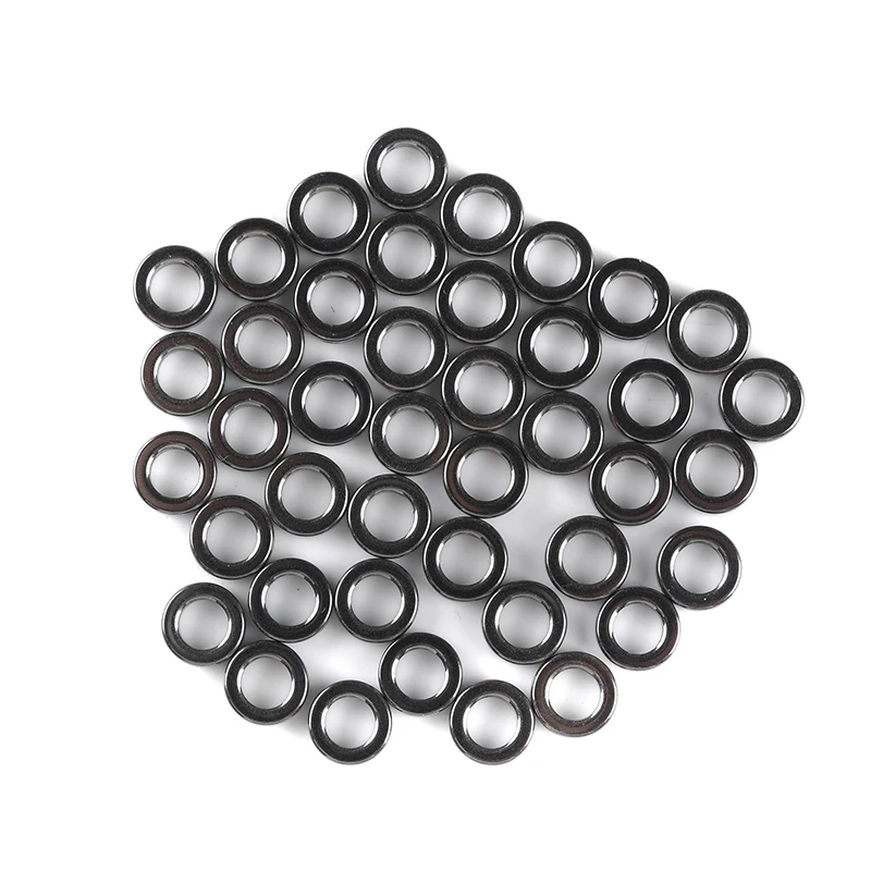 Гематитовые бусины цилиндрической формы черные из натурального камня для