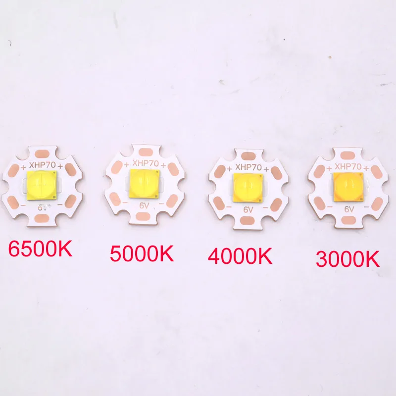 CREE XHP70.2 32 Вт светодиодный 4022LM 6В четыре чипа сварки 20 мм медная плата pcb DTP