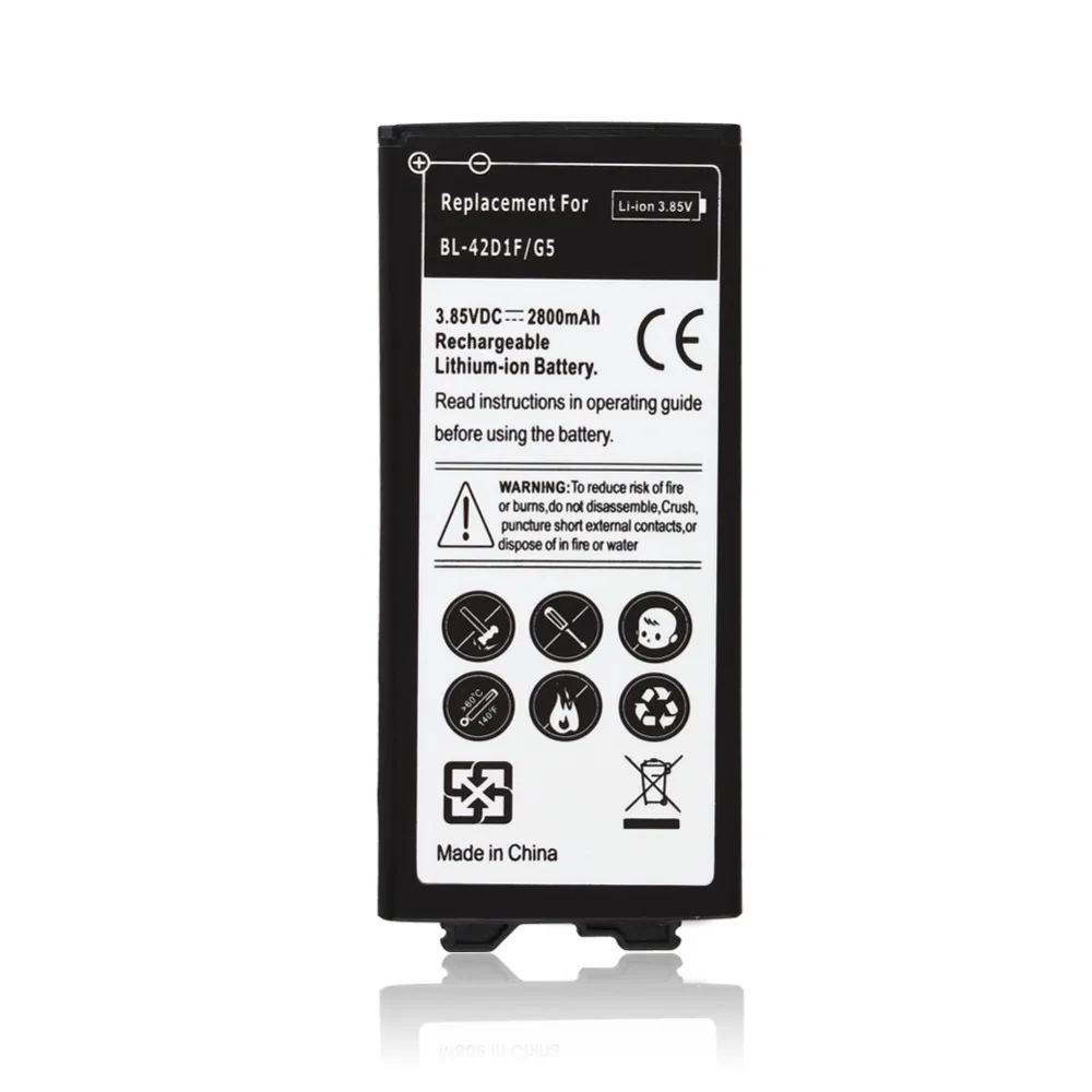 2 шт. Высокая емкость BL 42D1F 3.85VDC 2800mAh Замена литий ионная батарея для LG G5 Bateria + USB