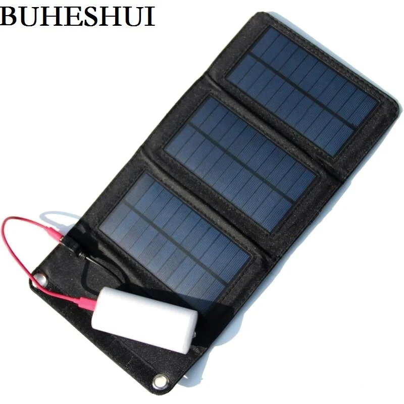 BUHESHUI складное зарядное устройство на солнечной батарее 5 В Вт с выходом USB для