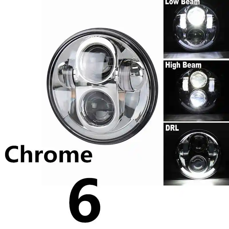 5 3/" светодиодные фары мотоцикла для светодиодных фар DRL angel eye led 5,75" для sportster 883