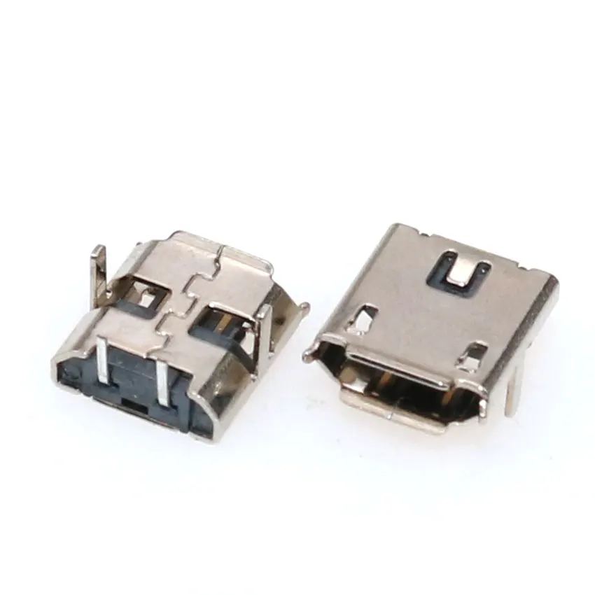 10 шт. 2-контактный разъем Micro USB для мобильного телефона 90/180 градусов | Мобильные