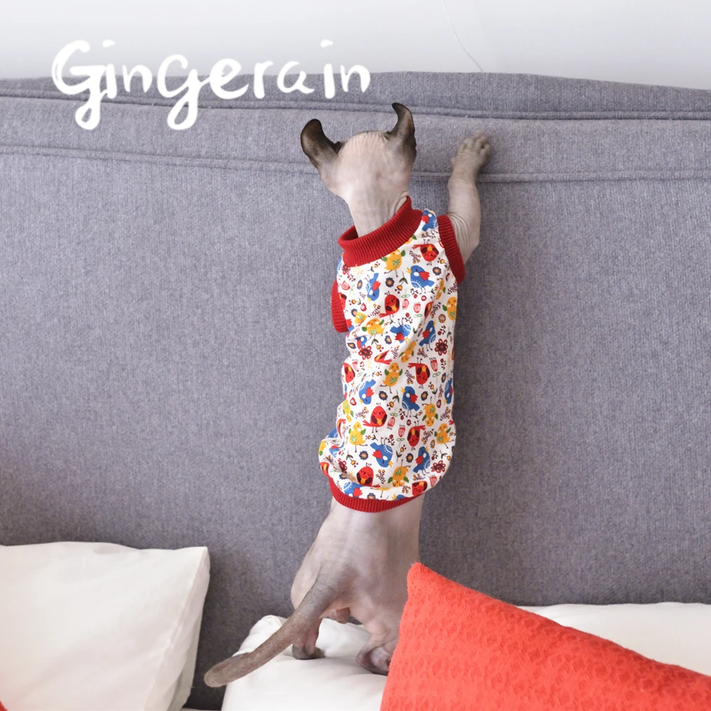 Gingerain Милая кошка Одежда для питомцев кошек модная куртка домашних животных