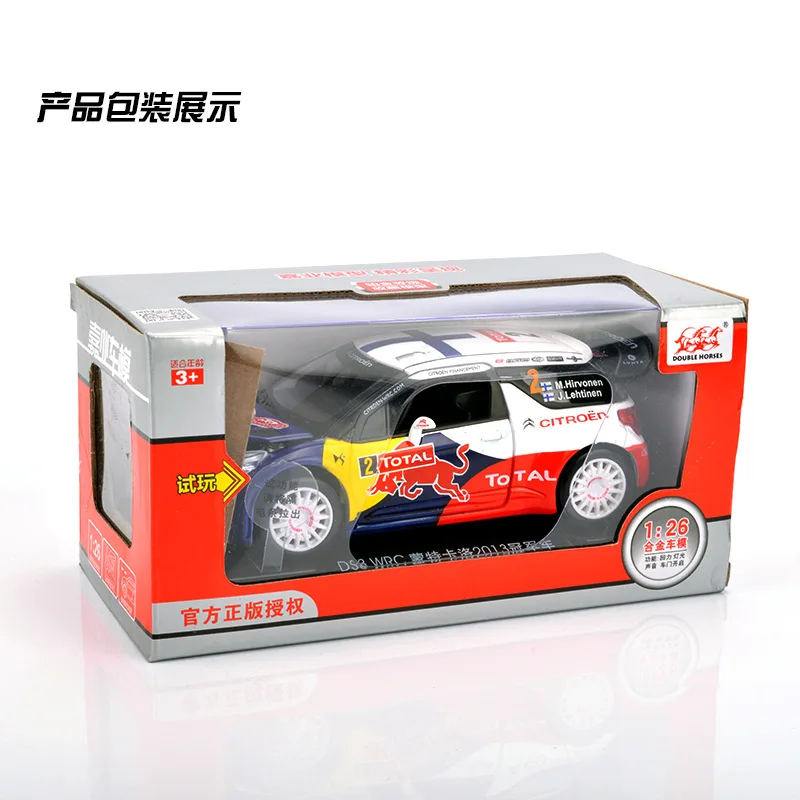1:32 литая металлическая модель автомобиля игрушки для Citroen DS3 WRC с функцией оттяжки