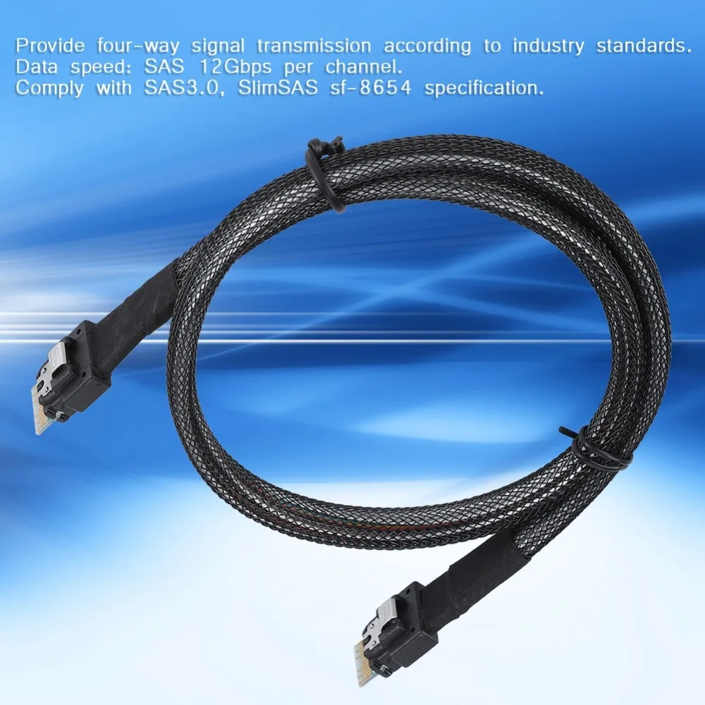 

Mini SAS 38P SFF-8654 Server Hard Drive HDD Data Transmission Cable