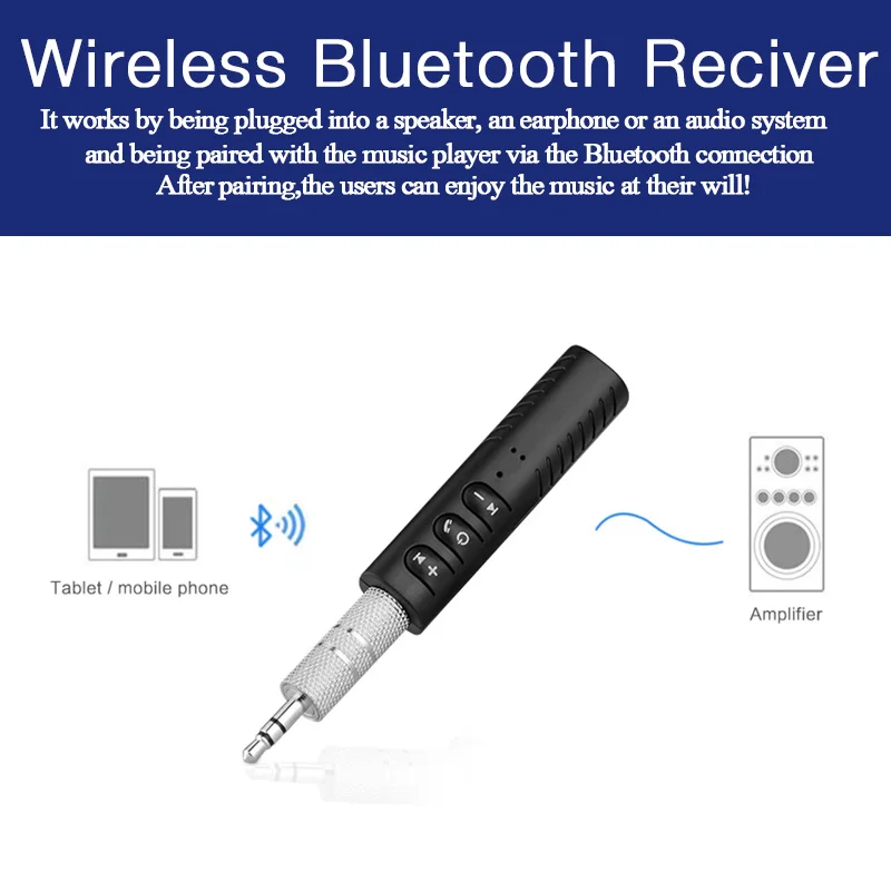 Tendway Mini Bluetooth ресивер Беспроводной аудио адаптер Car Kit Музыка передатчик с