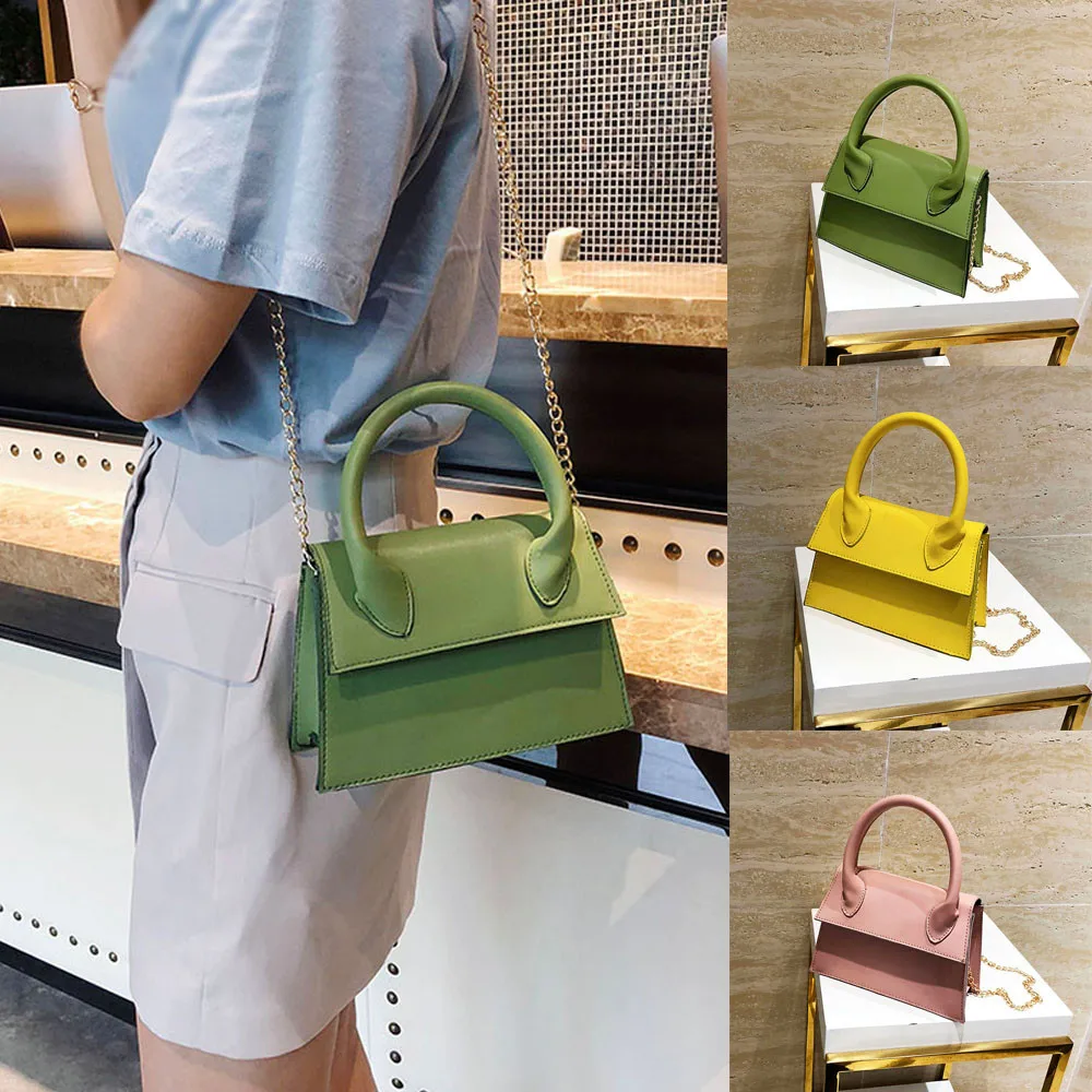 2019 Модные женские кожаные однотонные сумки через плечо для телефона высокого