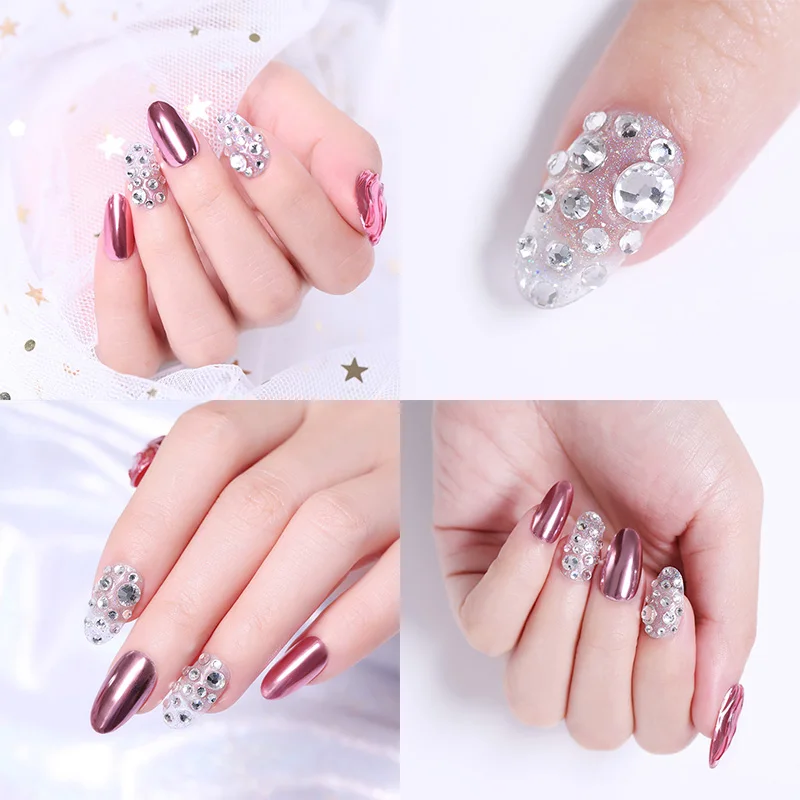 Стразы для дизайна ногтей заклепки смешанные цветные хрустальные камни маркиза