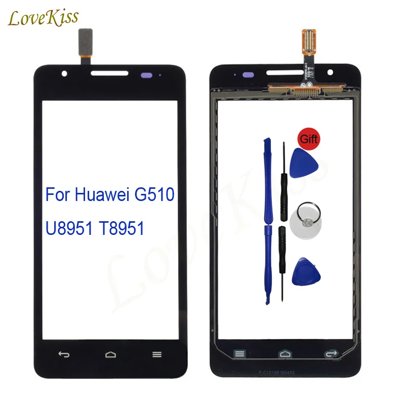 4 5 &quotдля Huawei Ascend G510 G520 G525 U8951 T8951 сенсорный экран панель дигитайзер сенсор Замена