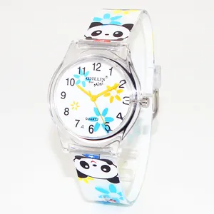 Женские кварцевые часы willises, высококачественные водонепроницаемые часы с полимерным ремешком в виде панды и цветов, для девушек и женщин