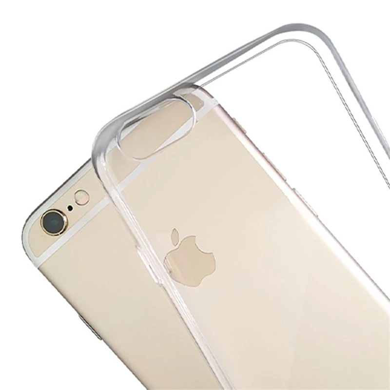 Ультра тонкий легкий прозрачный мягкий чехол из ТПУ с принтом &quotдля iPhone 5 5S 6 Plus 6S