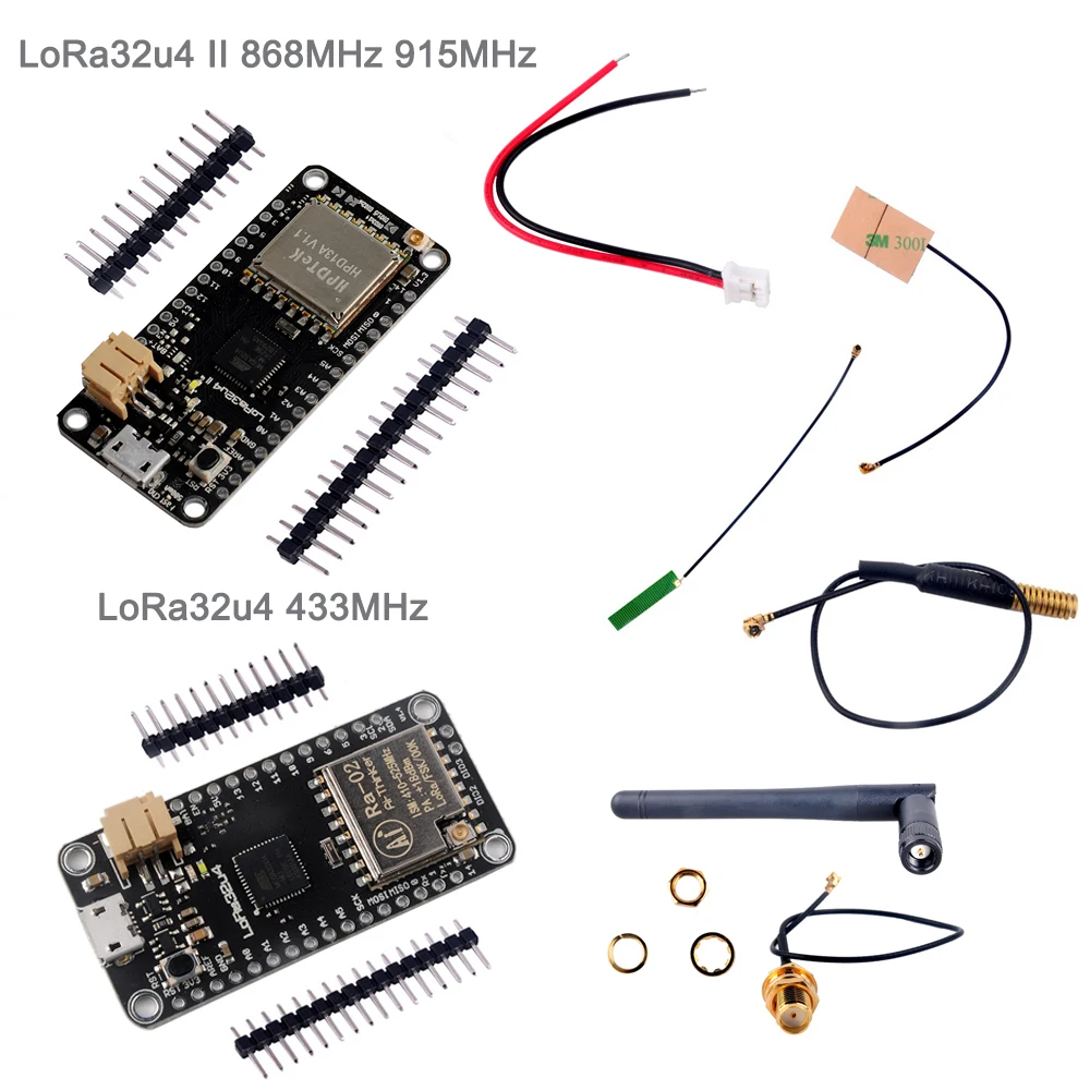 LoRa32u4 II Lora модуль IOT макетная плата, LiPo Atmega328 SX1276 для Arduino 868 МГц 915 МГц/433 МГц DIY0050 DIY0031