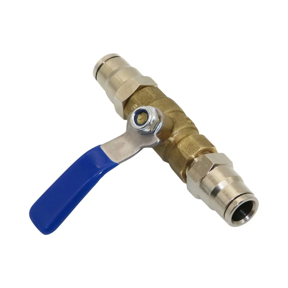 

3/8'' Slip-lock Quick Connector Valve Brass Ball valve Pneumatic Quick coupling for mist cooling system Hose connector 1 Set