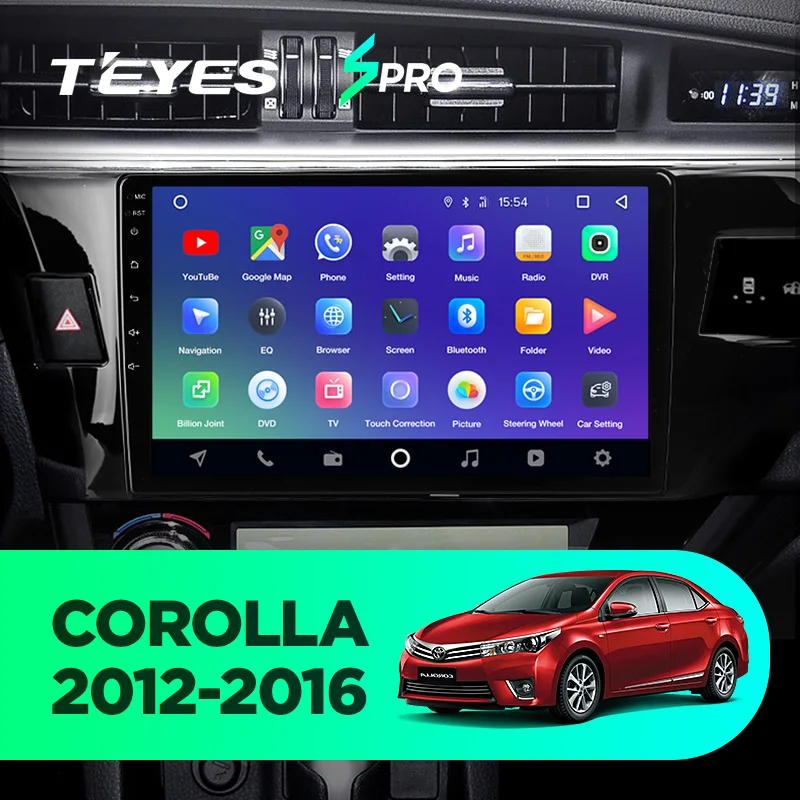 TEYES SPRO Штатное Головное устройство For Toyota Corolla E180 GPS Android 8.1 aвтомагнитола магнитола автомагнитолы Андроид для Тойота Королла аксессуары штатная магнитола автомобильная мультимедиа