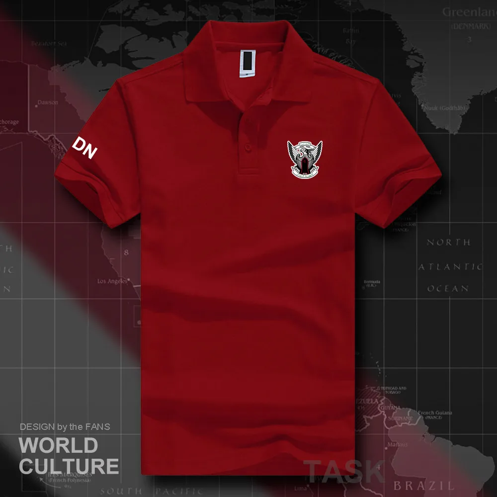 Северный Судан суданский SDN мусульманские рубашки поло мужские с коротким