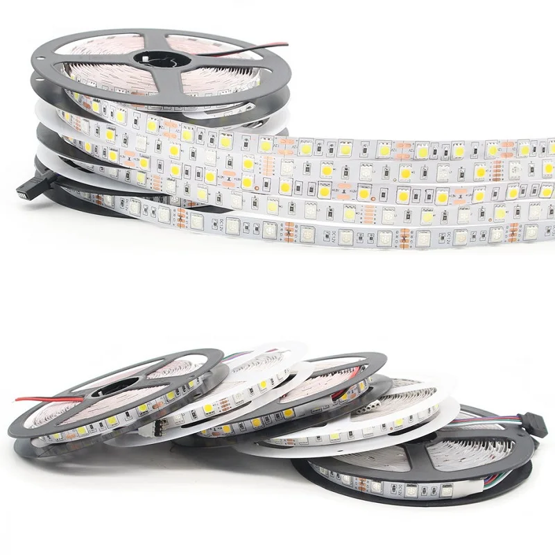 5 м 5050 60 светодиодов/м красный/зеленый/синий/белый RGB Светодиодная лента + PIR датчик