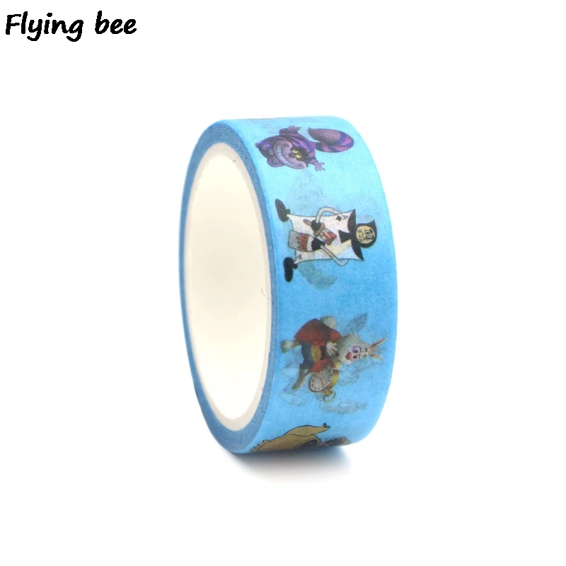Flyingbee 15 мм X 5 м мультфильм милые дети Васи клейкие ленты бумага DIY декоративные клейкие ленты для девочек маскировки Ленточные принадлежности X0272