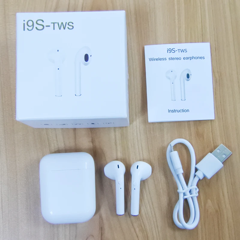 Хит продаж i9s tws Bluetooth 5 0 наушники беспроводные с двойным звонком auricolare Спортивная