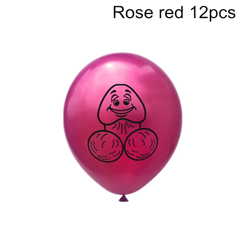 Penis shape Rose Воздушные шары VOILEY, 12 шт., YAY Same Penis Forever, украшения для свадьбы, взрослые сексуальные вечерние принадлежности, украшения для свадебной вечеринки, Q - Цвет: Penis shape Rose