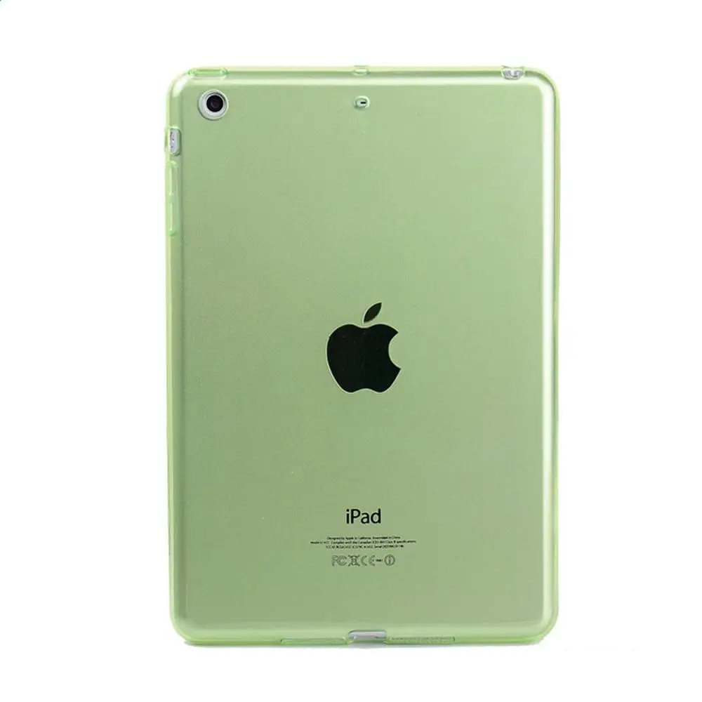Green Мягкий кристально чистый чехол для планшета для iPad mini чехол TPU прозрачный 7,9 ''бампер чехол для iPad mini 2 mini 3 TPU чехол - Цвет: Green