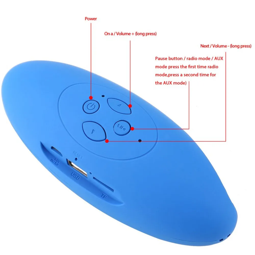 Беспроводной Bluetooth Динамик стерео Бас Бумбокс С микрофоном Handfree мини-громко S