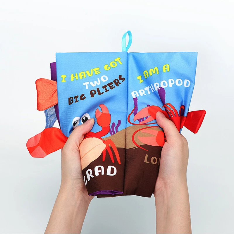 Книжки из мягкой ткани для детей 0 12 месяцев Монтессори книга младенцев игрушки