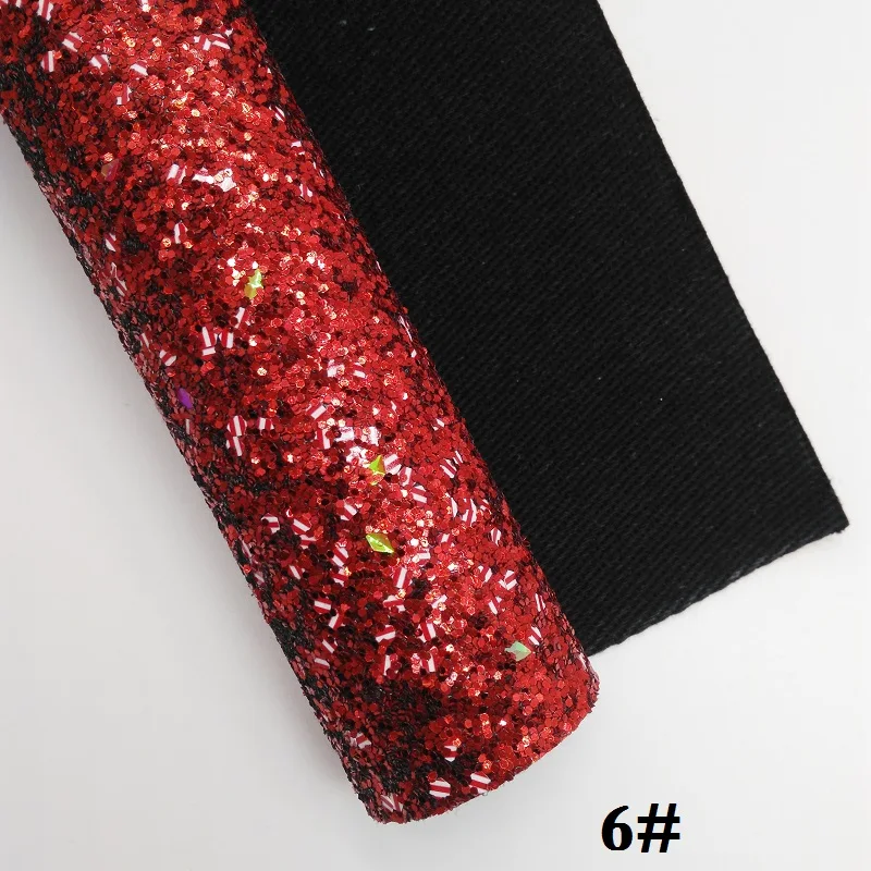 6 Glitterwishcome 21X29 см A4 размер винил для бантов Рождество толстый блеск кожа Fabirc искусственная кожа листы для бантов, GM383A - Цвет: 6