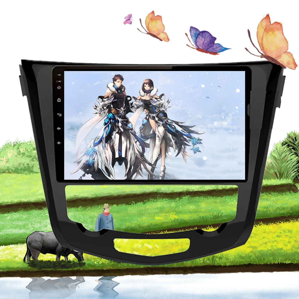 10 &quotAndroid 0 Восьмиядерный автомобильный радиоприемник для Nissan X Trail Qashqai 2013 19 dvd gps