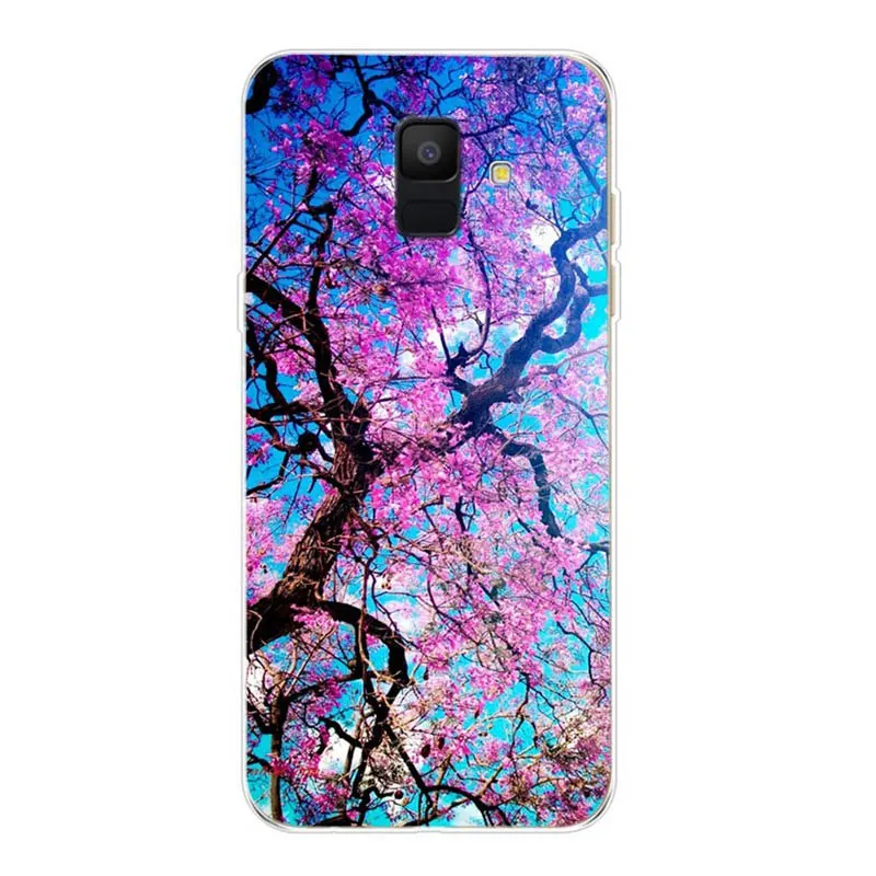 Роскошный чехол из ТПУ для Samsung Galaxy A600 A600F A6 2018 Чехлы мягкие чехлы с изображением