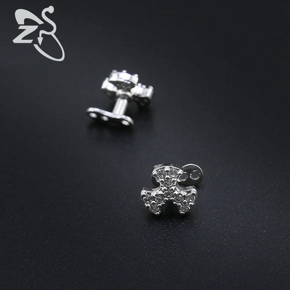 Серьги для пирсинга с внутренней резьбой нержавеющая сталь | Украшения и