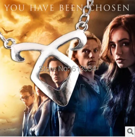 The new!The film and television peripheral accessories star with money city of bones rune pendant necklaces wholesale|star earphone|star