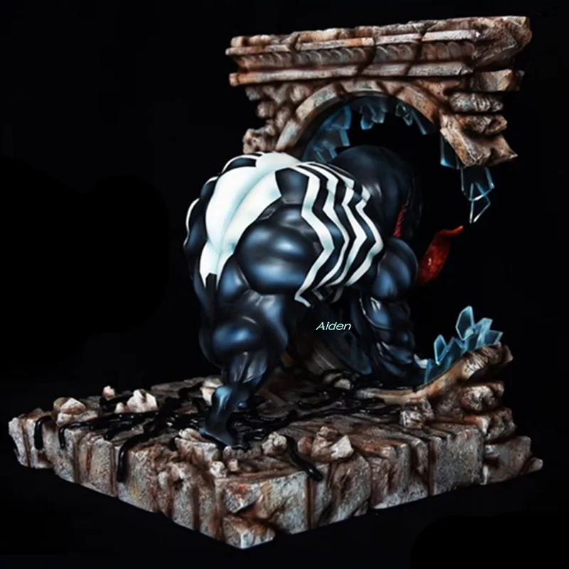 10 &quotСтатуя Венома Эдварда&quot Eddie &quotBrock Bust Человек-паук супергерой GK фигурка