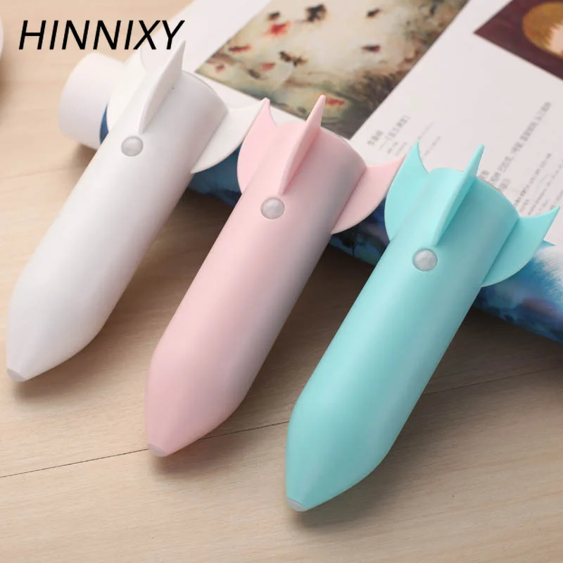 Hinnixy Rocket Sensor Ночная светло розовая синяя умная детская прикроватная лампа для