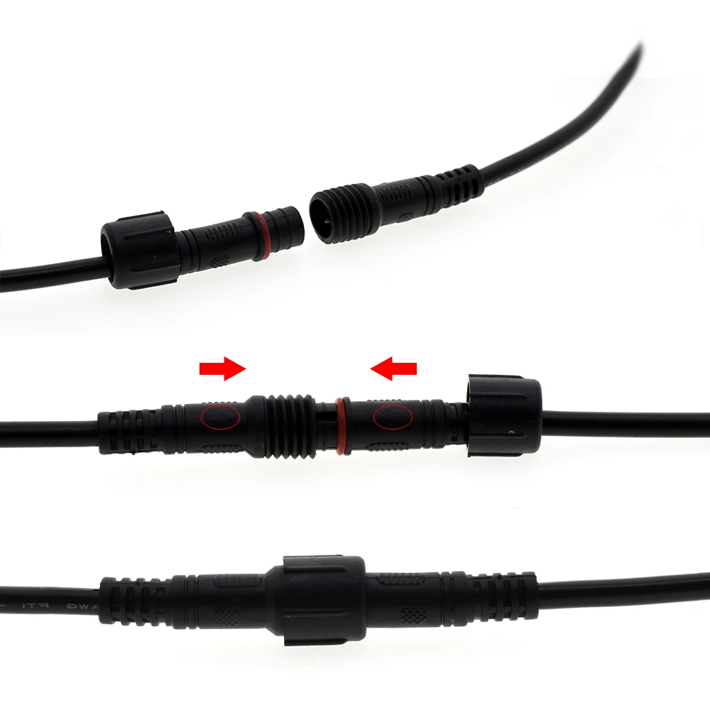 Водонепроницаемые светодиодные Проводные разъемы 2Pin 3Pin 4Pin 5Pin 5компл./лот|led wire