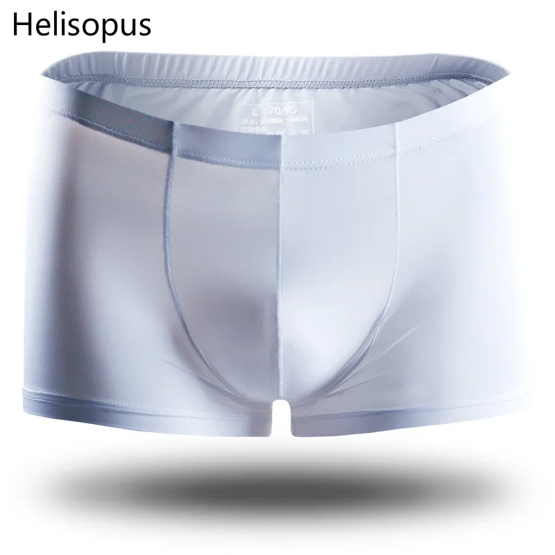 Helisopus летнее мужское шелковое нижнее белье дышащие тонкие сексуальные