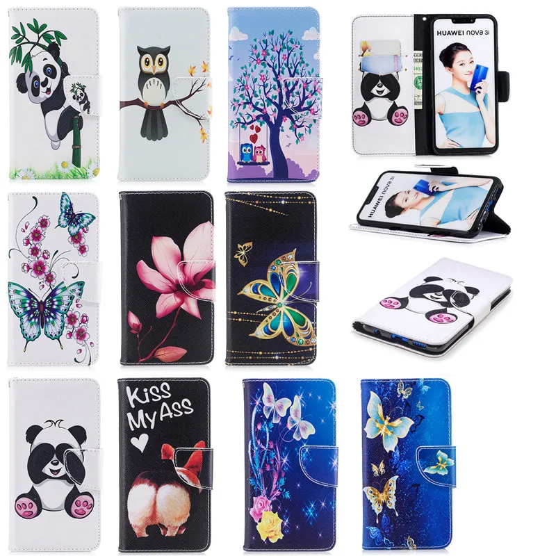 Чехол для телефона чехол Huawei P Smart Plus Fundas Nova 3i с откидной крышкой кожаный кошелек