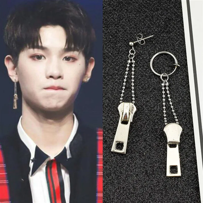 Новинка 2019 популярные корейские серьги гвоздики в стиле хип хоп kpop модные