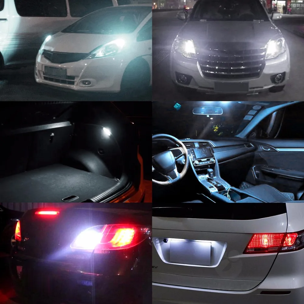 2 шт. T15 W16W высокое качество 24SMD 3030 светодиодный CANBUS без ошибок автомобиля задние