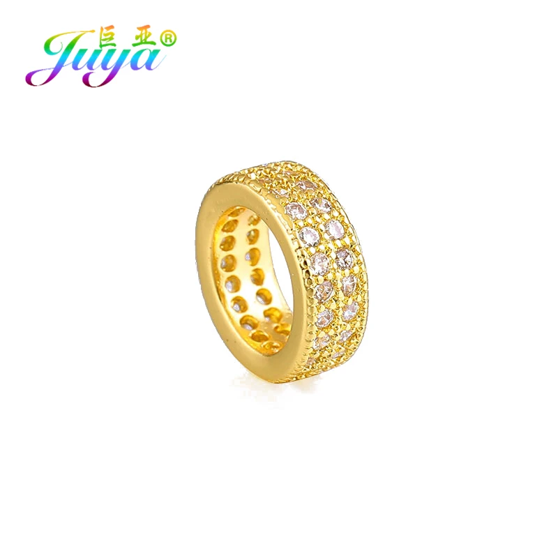 Juya DIY Beading Jewelry Beads Supplies Hand made 10mm Spacer Charm Accessories Fit Natural Stones Beadwork Making | Украшения и