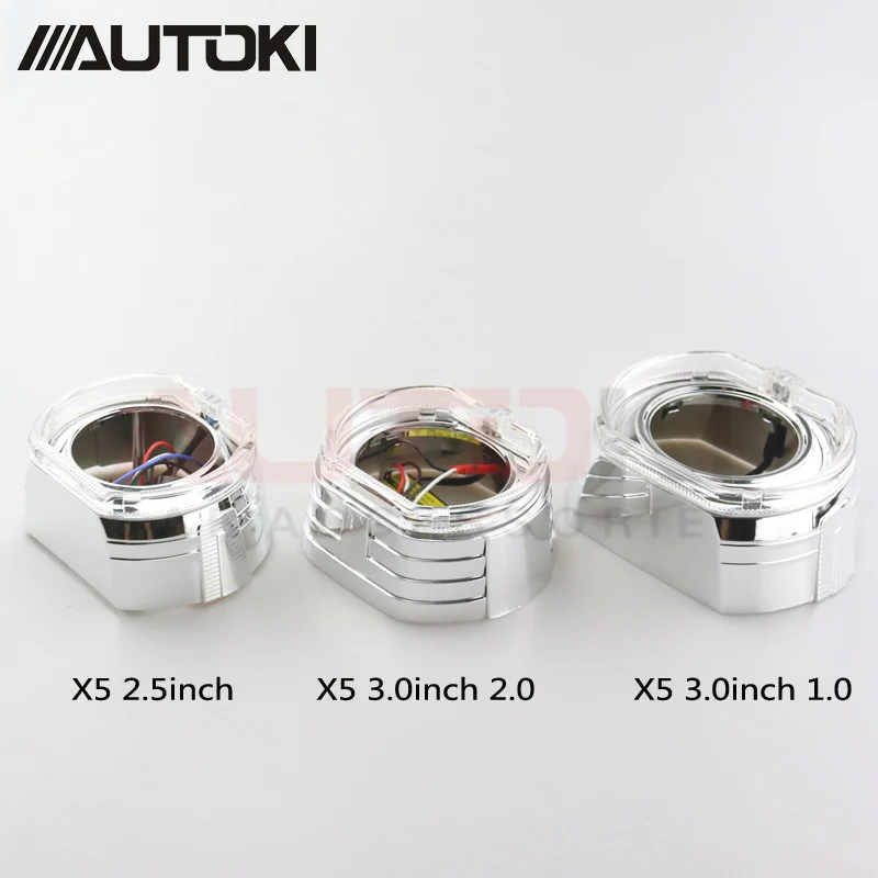 Новинка 2017 г. светодиодная лампа Autoki X5 для дневных ходовых огней кожух + Супер