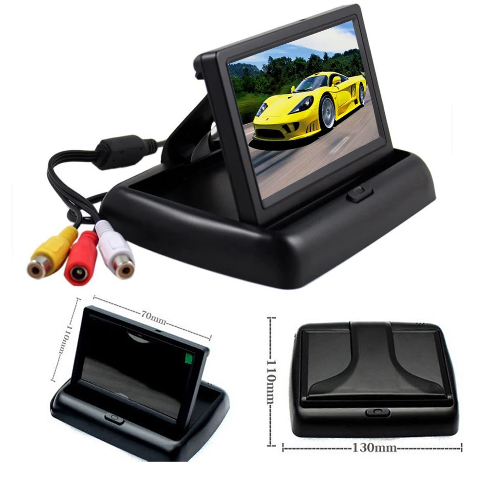 Система заднего вида Podofo 4 3 дюйма дисплей для RV Car bus + Автомобильная камера HD|rear view