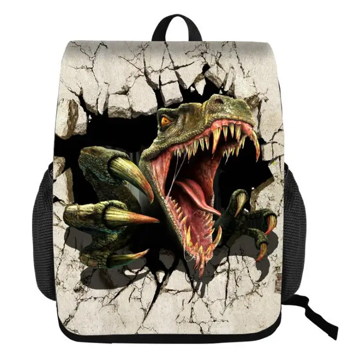 Школьный ранец с 3d изображением животных тираннозавра парка мира рюкзак