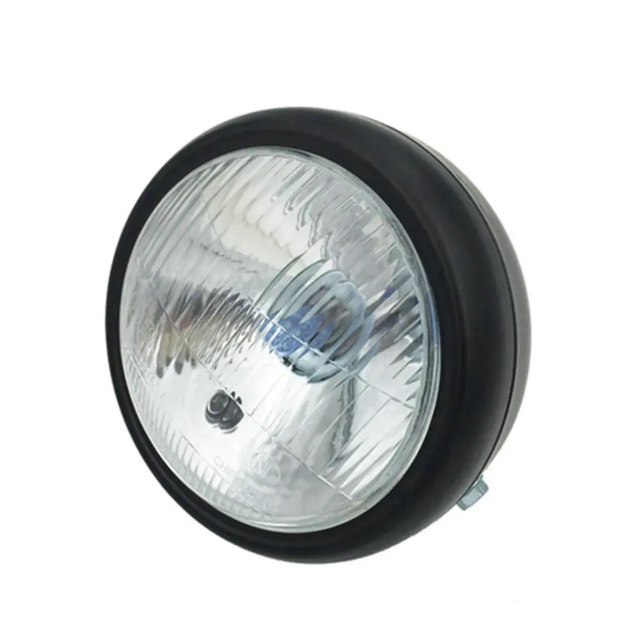 Хромированный черный свет для кафе гонки передняя фара декоративный