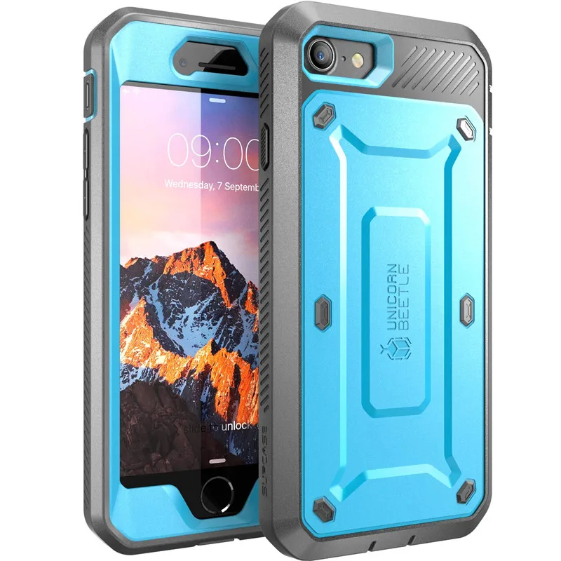 Для iphone 7( выпуск) SUPCASE Unicorn Beetle Series UB Pro полнокорпусная прочная кобура чехол со встроенным протектором экрана