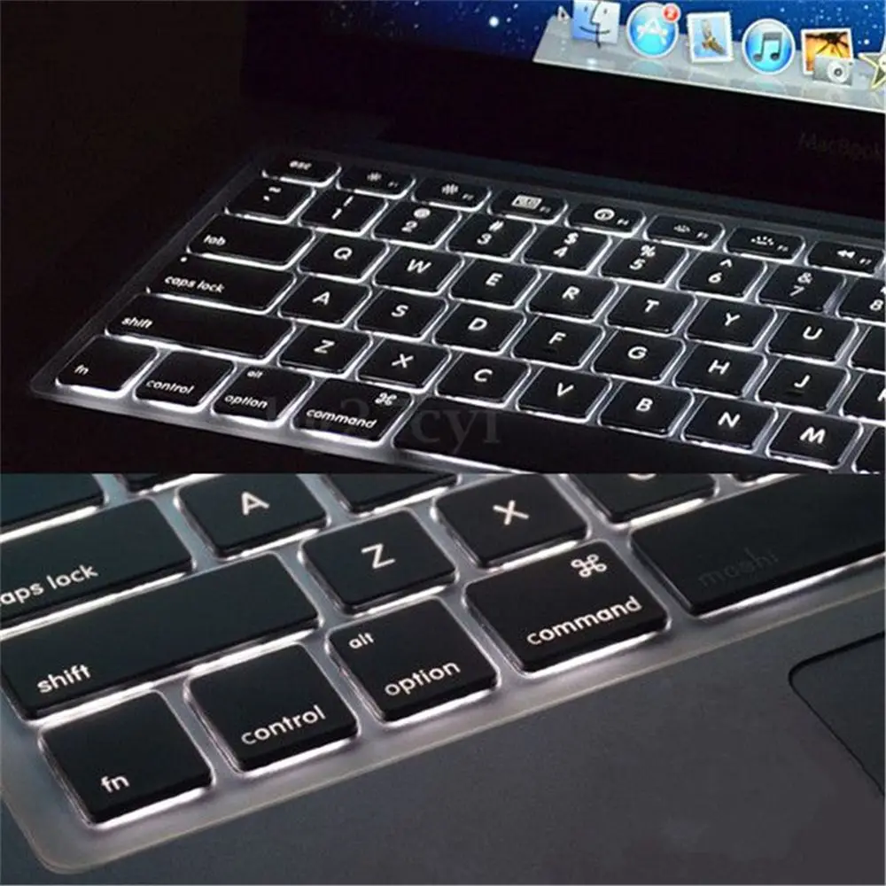 Популярный ультрапрозрачный чехол из ТПУ для клавиатуры защитный Macbook Air 11 &quotPro 13