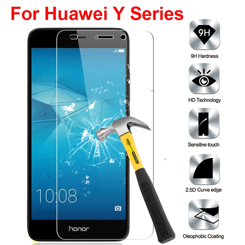 Стекло для Huawei Y6 Prime 2018 Y9 защитное стекло Y 3 5 6 7 2017 huavei Y6ii pro закаленное 9h|Защитные