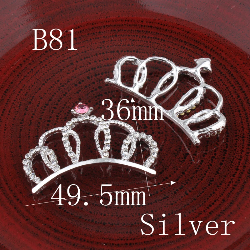 30 шт. винтажная Корона/круглая/Цветочная пуговица из горного хрусталя с блестящими кристаллами плоской